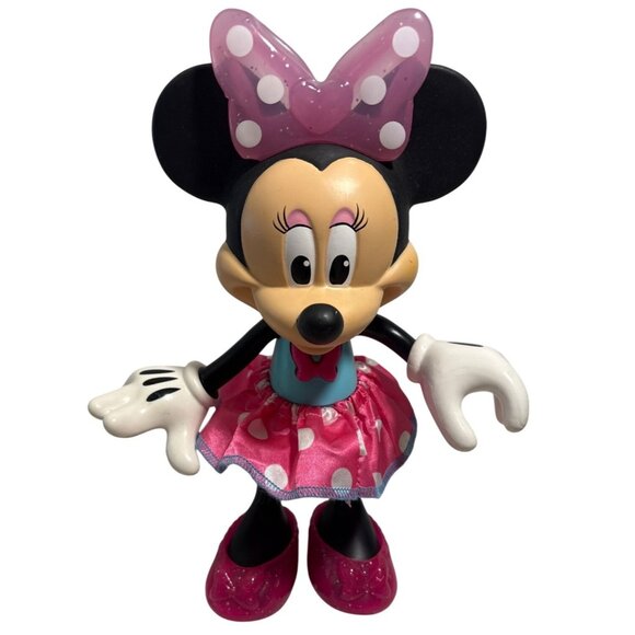Disney Minnie Mouse Glitz An Glam Singing Doll 9.5" Tall Needs Batteries - Picture 1 of 7